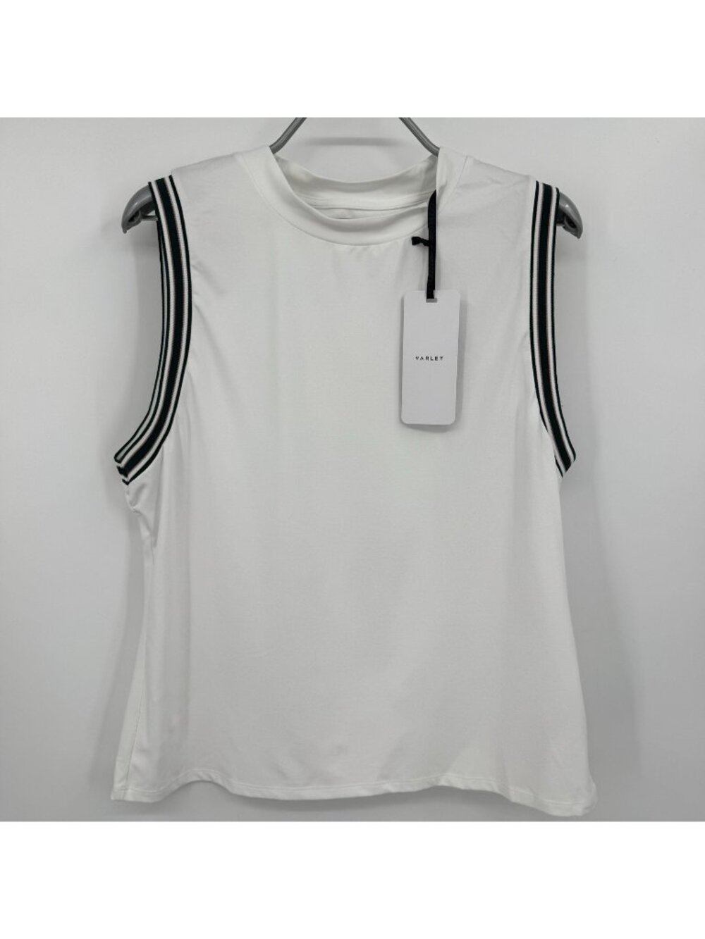 Varley White Wellington Performance Tank size L Large NWT